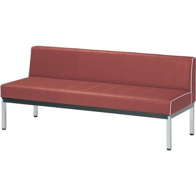 ミズノ 蓄光ロビーベンチ背付 W1500 ブラウン MC-1515CP-BR 1台 379-7014（直送品）