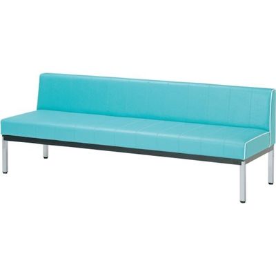 ミズノ 蓄光ロビーベンチ背付 W1800 ブルー MC-1518CP-BL 1台 379-7003（直送品）