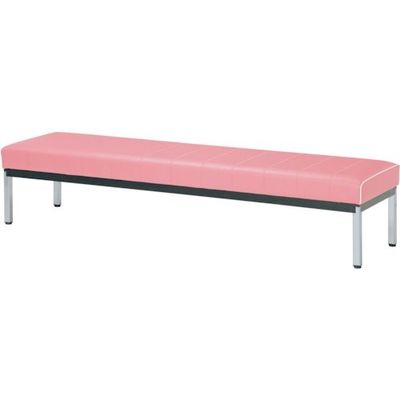 ミズノ 蓄光ロビーベンチ背無 W1800 ピンク MC-1528CP-PI 1台 379-7019（直送品）
