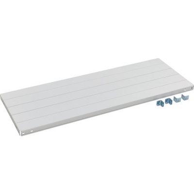 トラスコ中山 TRUSCO CB型セミボルトレス軽中量棚用棚板 1200X450X受け金具付 WG色 CB-T44S-WG 1セット(1枚)（直送品）