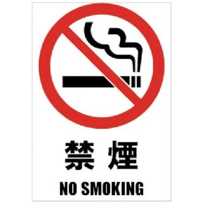 ホリコー Glassticker(ガラスステッカー)06 禁煙 70mm×100mm GS-70100-06 1セット(16枚)（直送品）