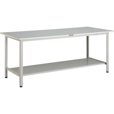 トラスコ中山 TRUSCO RAE型作業台 1500X750XH740 下棚2枚付 W色 RAE-1500LT2 W 1台 467-1945（直送品）