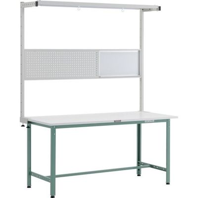 トラスコ中山 TRUSCO AE型作業台 W1500XD900 ツールハンガーフルセット付 GN色 AE-1509THFS 1台（直送品）
