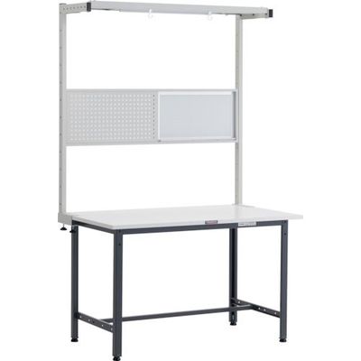 トラスコ中山 TRUSCO AE型作業台 W1200XD900 ツールハンガーフルセット付 DG色 AE-1209THFS DG 1台（直送品）