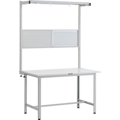 トラスコ中山 TRUSCO AE型作業台 W1200XD900 ツールハンガーフルセット付 W色 AE-1209THFS W 1台（直送品）
