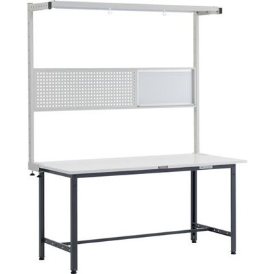 トラスコ中山 TRUSCO AE型作業台 W1500XD900 ツールハンガーフルセット付 DG色 AE-1509THFS DG 1台（直送品）