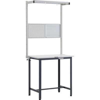 トラスコ中山 TRUSCO HAE型立作業台 W900XD750 ツールハンガーフルセット付 DG色 HAE-0975THFS DG 1台（直送品）