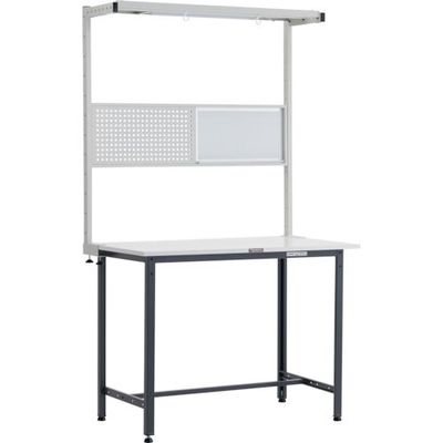 トラスコ中山 TRUSCO HAE型立作業台 W1200XD900 ツールハンガーフルセット付 DG色 HAE-1209THFS DG 1台（直送品）