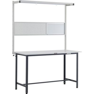 TRUSCO HRAE型立作業台 W1500XD900 ツールハンガーフルセット付 DG色 HRAE-1509THFS DG 1台（直送品）