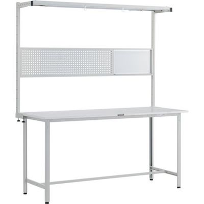 トラスコ中山 TRUSCO HRAE型立作業台 W1800XD600 ツールハンガーフルセット付 W色 HRAE-1860THFS W 1台（直送品）