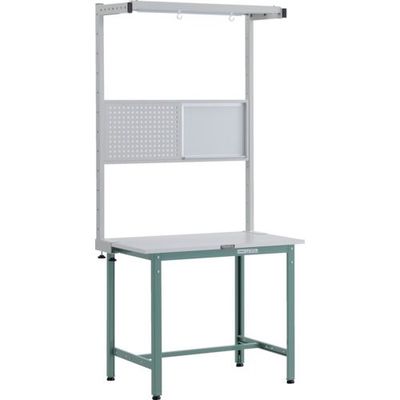 トラスコ中山 TRUSCO RAE型作業台 W900XD750 ツールハンガーフルセット付 GN色 RAE-0975THFS 1台（直送品）