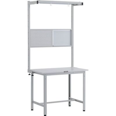 トラスコ中山 TRUSCO RAE型作業台 W900XD750 ツールハンガーフルセット付 W色 RAE-0975THFS W 1台（直送品）