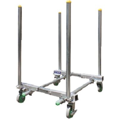 日下部機械 KKK システム台車 ワイドタイプ WB-6E 1セット(2組) 134-7229（直送品）