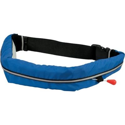 オーシャンライフ 手動膨張式ウエストタイプ 小型船舶用ライフジャケット ブルー TYPE A WR-3-BL 1着 377-6521（直送品）