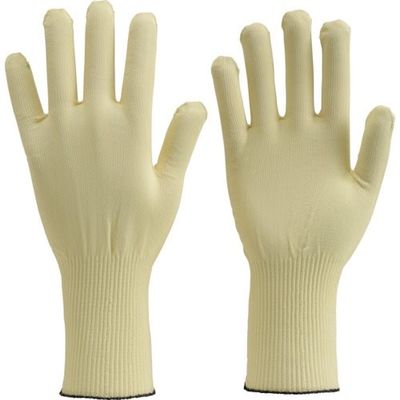 トラスコ中山 TRUSCO 耐切創アラミド手袋 15ゲージ 薄手ロングタイプ LLサイズ(10枚入) DPM901-LL-K 1袋(10枚)（直送品）