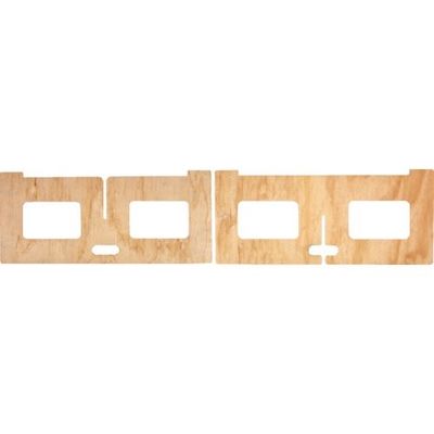 トラスコ中山 TRUSCO ペケ台 イージーレッグ高さ350mm×幅900mm EASYLEG-350 1組(2枚) 407-5295（直送品）