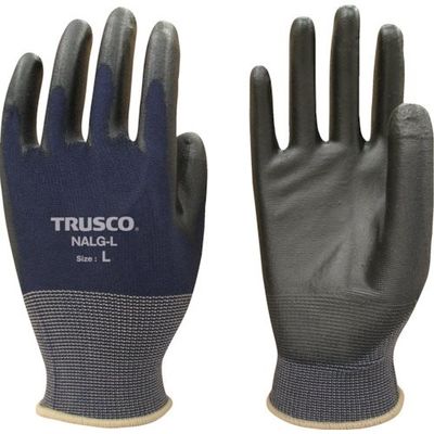 トラスコ中山 TRUSCO 5本指先補強 ウレタン背抜き手袋 L NALG-L 1双 387-8537（直送品）