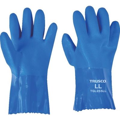 トラスコ中山 TRUSCO 耐油ビニール手袋1.2mm厚 LLサイズ 1双入 TGL255LL 1双 362-3063（直送品）
