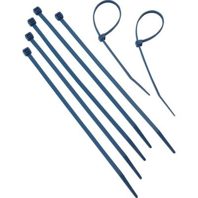 トラスコ中山 TRUSCO 金属センサー感知可能ケーブルタイ 幅4.6mmx400mm 青 TRCV-400MD 1袋(100本)（直送品）