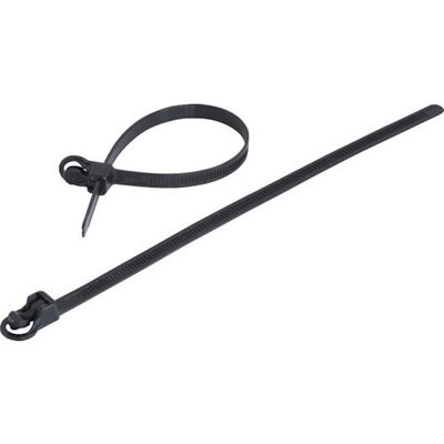 トラスコ中山 TRUSCO 簡単解除 リリースタイ 幅7.5mmX300mm 黒色 TRHB-300BK 1袋(100本) 395-9896（直送品）