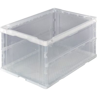 トラスコ中山 TRUSCO オリコン 薄型折りたたみコンテナ 75L 透明 TR-O75B-TM TM 1個 367-7763（直送品）