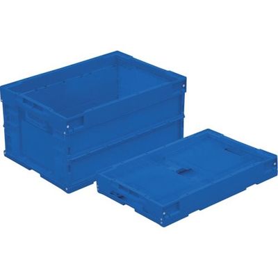 トラスコ中山 TRUSCO オリコン α折りたたみコンテナ 40L ダークブルー TR-S40DB DB 1個 367-7773（直送品）