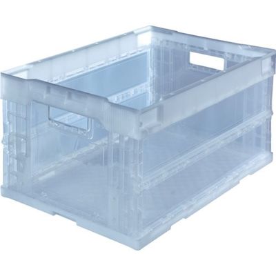トラスコ中山 TRUSCO オリコン α折りたたみコンテナ 40L 透明 TR-S40TM TM 1個 367-7778（直送品）