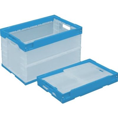 トラスコ中山 TRUSCO オリコン α折りたたみコンテナ 50L 透明ブラック TR-S50TMBK 1個 367-7779（直送品）