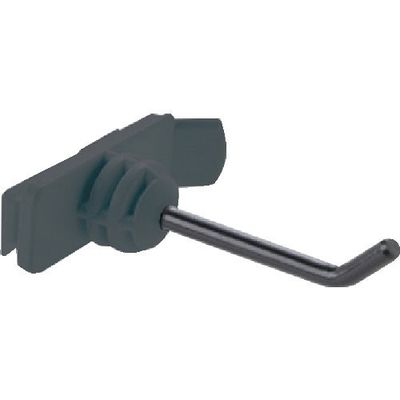 トラスコ中山 TRUSCO パネリーナ用樹脂フック 横型ロング 黒 TUR-FJYL-BK 1個 396-3023（直送品）