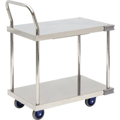 金沢車輌 金沢 小型静音ステンレス2段台車 SUS-104GS 1台 346-3720（直送品）