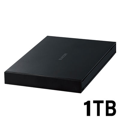SSD 外付け ポータブル 1TB USB3.2(Gen1) 耐衝撃 ブラック ESD-EJ1000GBKR エレコム 5個（直送品）