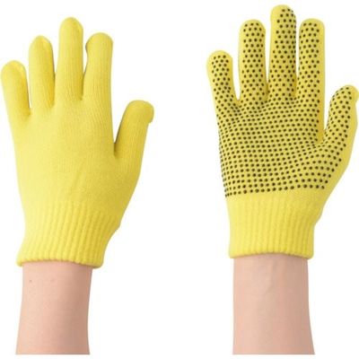 勝星産業 勝星 のびのび滑り止め手袋 黄 371518 1双 820-0005（直送品）