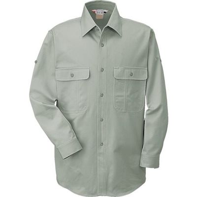 コーコス信岡 コーコス 長袖シャツ8508 9グリーン 4L 8508-9-4L 1枚 853-9470（直送品）