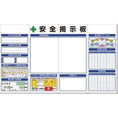 ユニット ◎安全掲示板(大)標準タイプ 313-501A 1セット 167-7648（直送品）