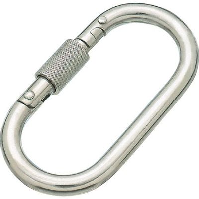 水本機械製作所 水本 ステンレス カラビナ SUS316 環付 K-2 316 1個 317-4501（直送品）