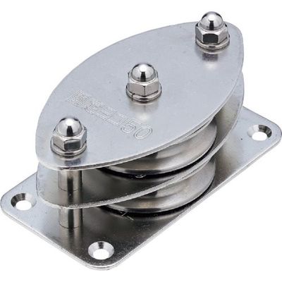 水本機械製作所 水本 固定ブロック 2車(ヨコ型) 参考使用荷重1.47kN A-726 1個 316-1895（直送品）