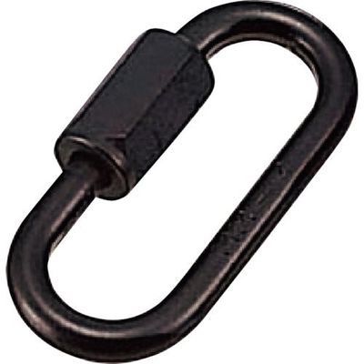 水本機械製作所 水本 アルミリングキャッチ(ブラック) 線径4mm A-474 1個 336-9654（直送品）