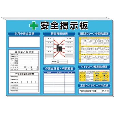 ユニット ミニ掲示板法令許可票入青地 313-55AB 1セット 167-7676（直送品）
