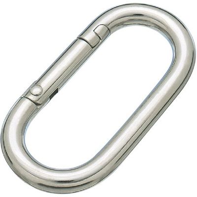 水本機械製作所 水本 カラビナジュニア(環なし) A-1016 1個 336-6431（直送品）