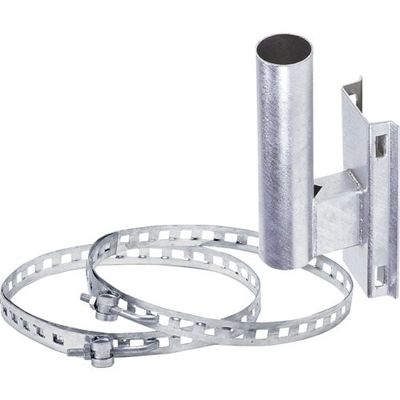 日本緑十字社 緑十字 ミラー電柱取り付け金具 89.1φ用 取り付けバンド2本付 277602 1台 353-8769（直送品）