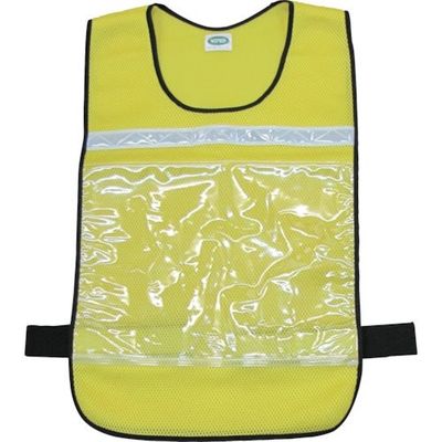 日本緑十字社 緑十字 差し込み式メッシュベスト 黄 MPZー200Y フリーサイズ 腹囲調節可 両面表示 237242 1着（直送品）