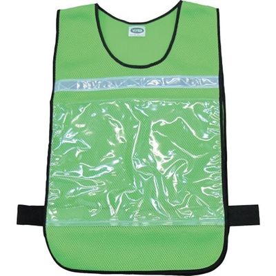 日本緑十字社 緑十字 差し込み式メッシュベスト 緑 MPZー200G フリーサイズ 腹囲調節可 両面表示 237241 1着（直送品）