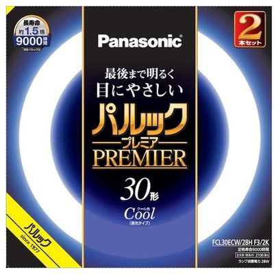 FCL30ECW28HF32K パルック プレミア蛍光灯 丸形・スタータ形 30形 クール色 4549980590171 1個(2本)（直送品）