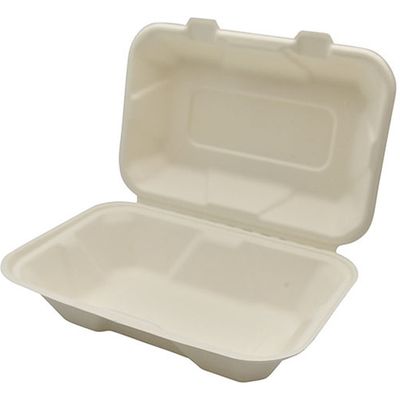 パックスタイル AB竹バガスランチトレー 220ー150 649712 1個(50枚)（直送品）