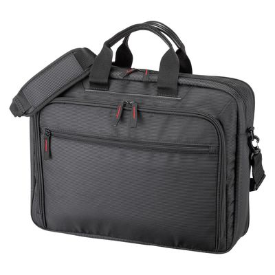 サンワサプライ マチ拡張PCバッグ(15.6インチワイド・ブラック) BAG-W4BK 1個（直送品）