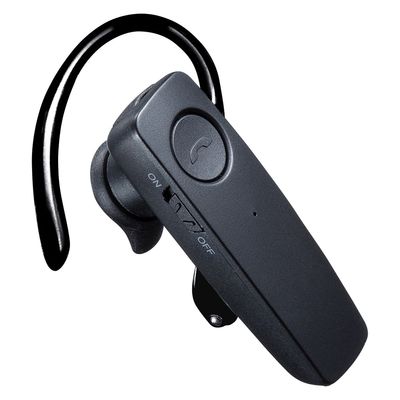 サンワサプライ 防水Bluetooth片耳ヘッドセット MM-BTMH41WBKN 1個（直送品）