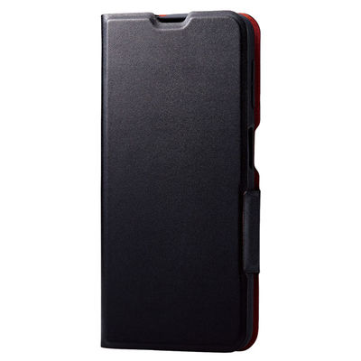 Galaxy A23 5G ケース レザー 手帳型 マグネット 軽量 薄型 ブラック PM-G227PLFUBK エレコム 1個（直送品）