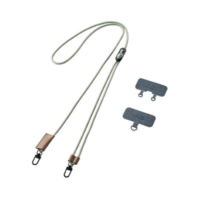 スマホ ショルダー ストラップ カジュアルタイプ 長さ調整可 肩掛け オリーブ P-STSDH2ROV エレコム 1個（直送品）
