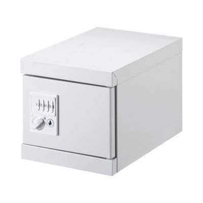 サンワサプライ 小型ロッカー ダイヤル錠 幅200×奥行300×高さ200mm ホワイト PLK-PS200W 1台（直送品）