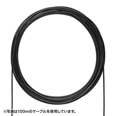 サンワサプライ 屋外用防水カテゴリ6A LANケーブルのみ(ブラック・300m) KB-T6AWP-CB300BK 1個（直送品）